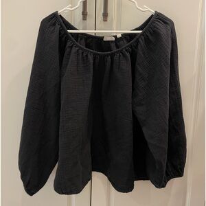 Wilfred blank long sleeve blouse